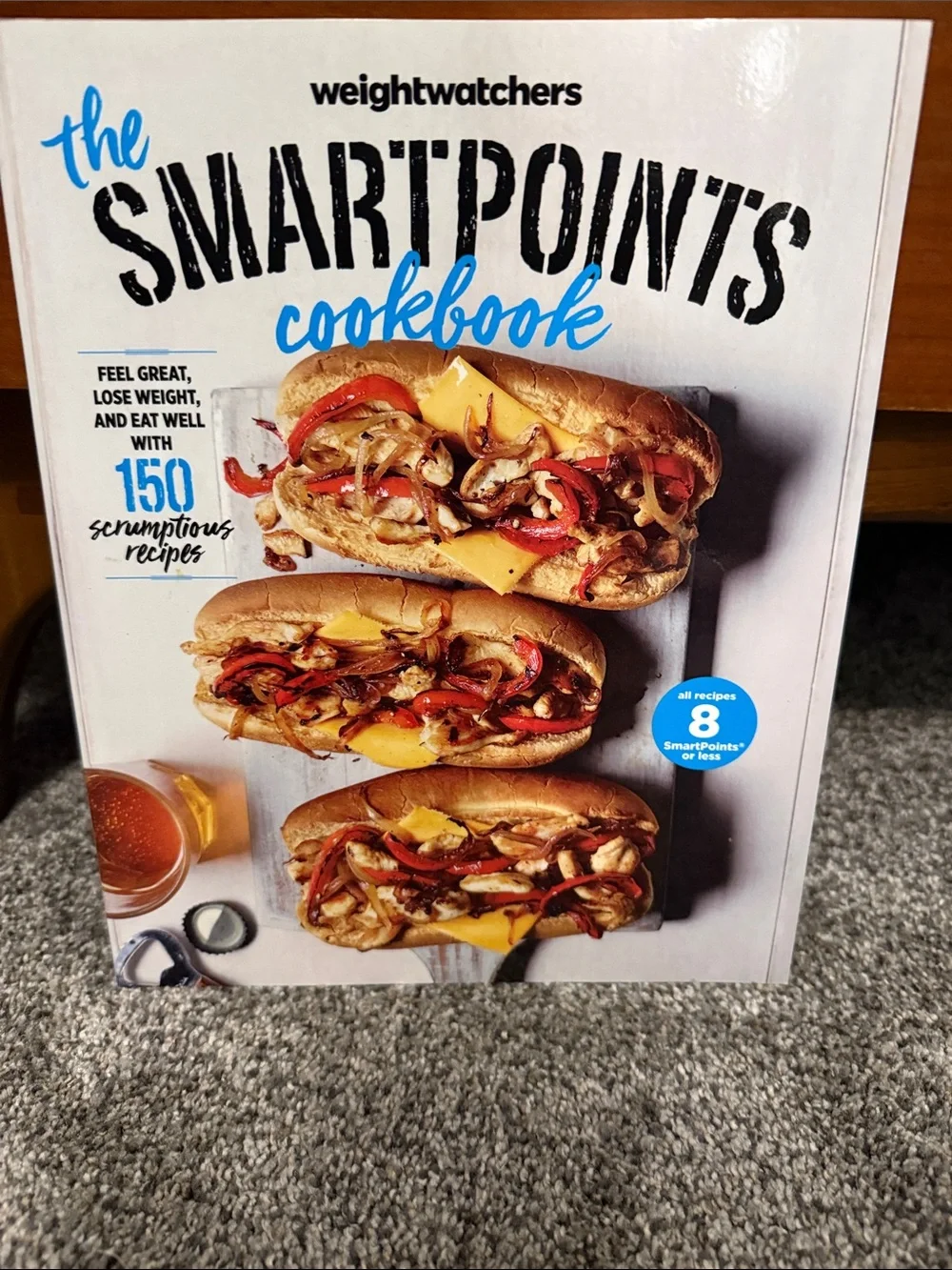 Weight Watchers Cookbook - White with Black and Blue Accents